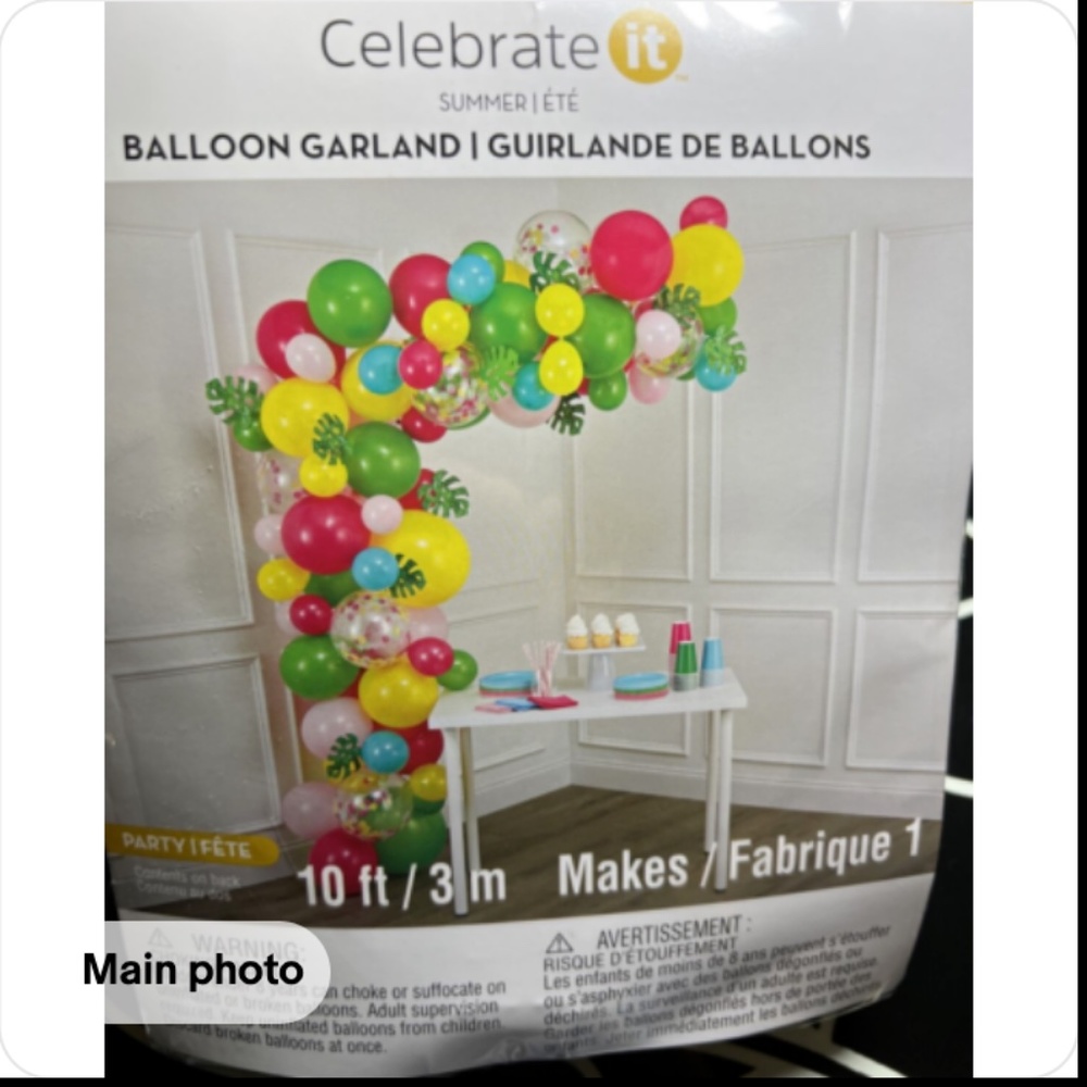 10FT Celebrate It Party Ballon Garland Arch Tropical Party Luau EASY! NEW!